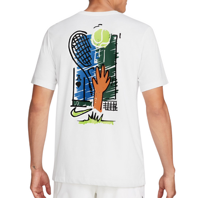 Nike Court Dri-Fit Men's Tennis T-Shirt - White