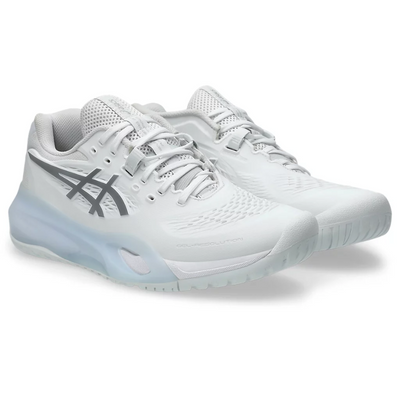 Asics Gel Resolution Womens Tennis Shoes - White/Pure Silver