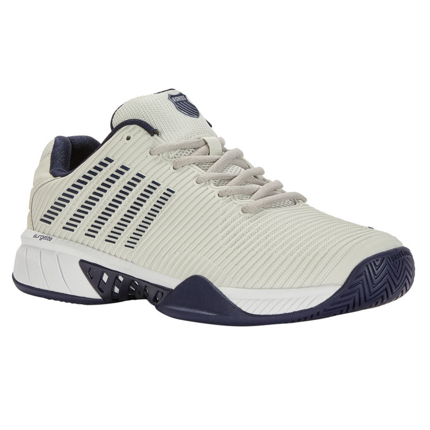 K Swiss Hypercourt Express 2-2E Women Tennis Shoes - Gray/White/Peacoat