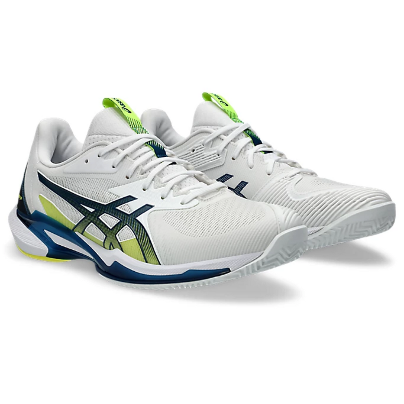 Asics Solution Speed FF 3 Men Tennis Shoes - White/Mako Blue