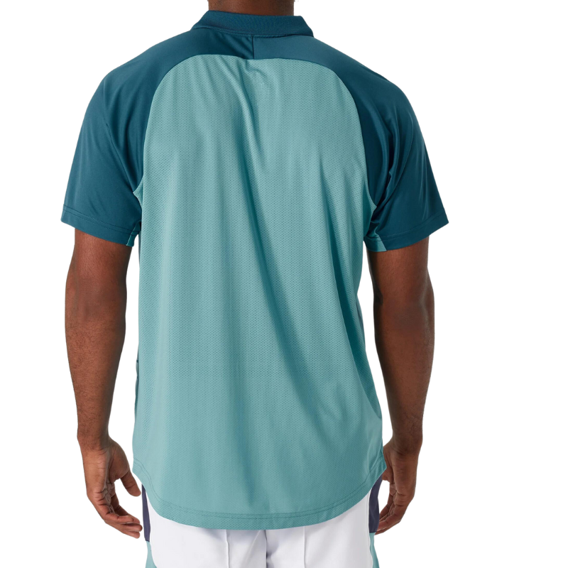 Asics Mens Court Polo Shirt - Aquamarine Blue