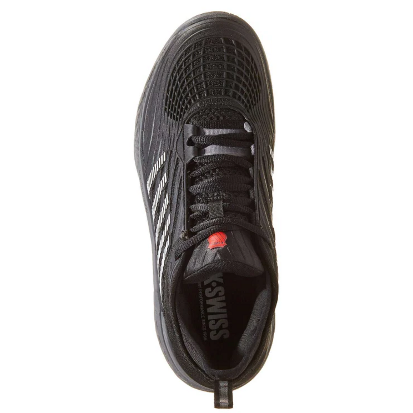 K Swiss Hypercourt Supreme 2 Men Tennis Shoes - Black/Steel Gray/Firey Red