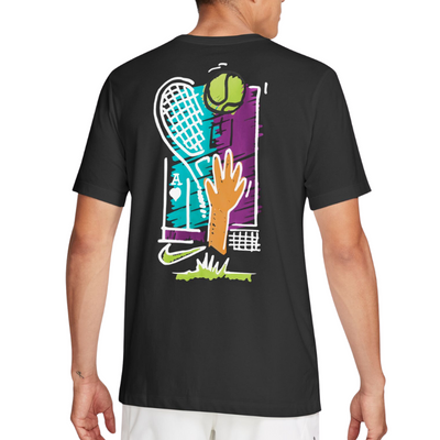 Nike Court Dri-Fit Men's Tennis T-Shirt - Black