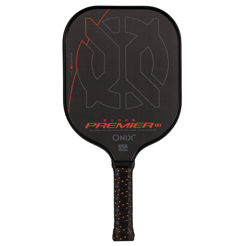 Onix Evoke Premier Pro Raw Carbon Fiber Pickleball Paddle - Black