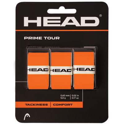 Head Prime Tour Overgrip  3 Pack - Orange