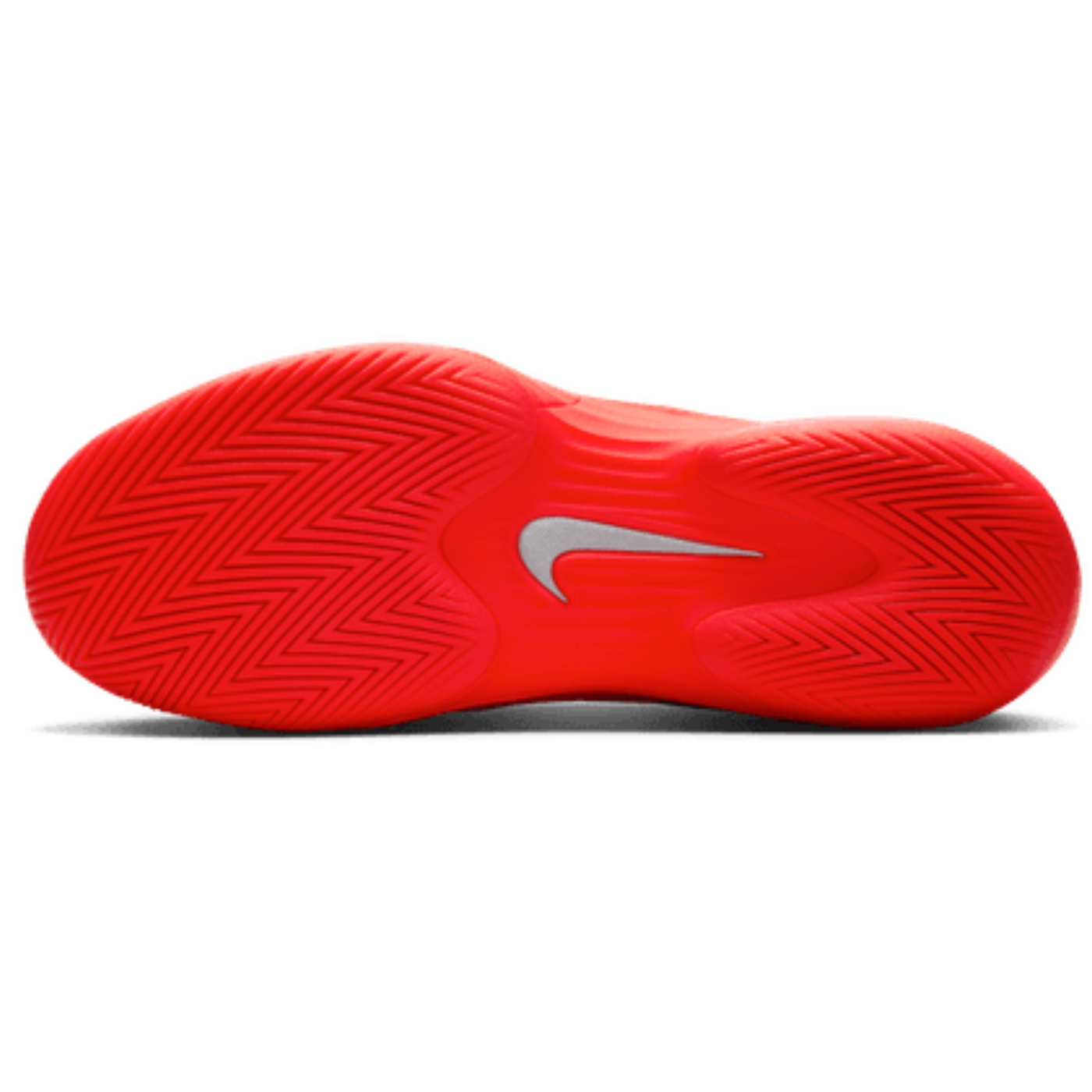 Nike Vapor 12 Premium Womens Hard Court Tennis Shoes - Bright Crimson/Metallic Silver