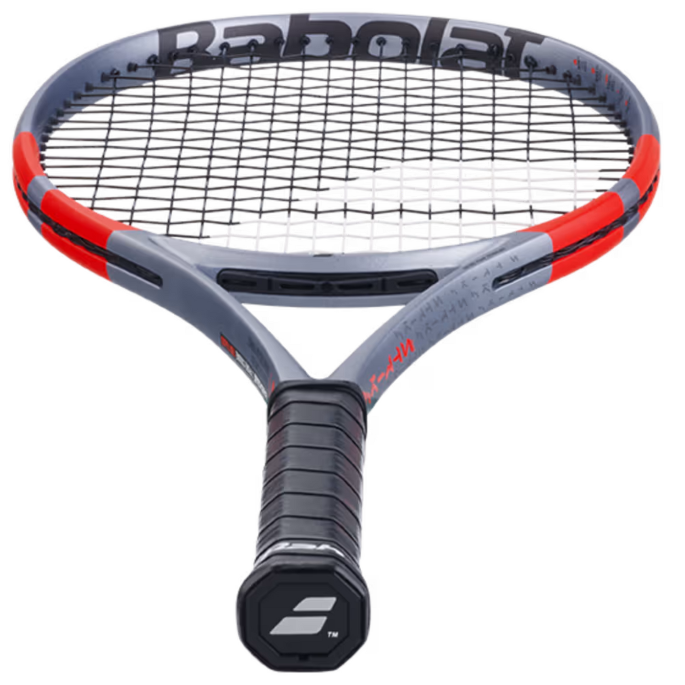 Babolat Pure Strike 100 16/20 Gen 4 Unstrung Tennis Racquet - Carbon Gray/Neon Red