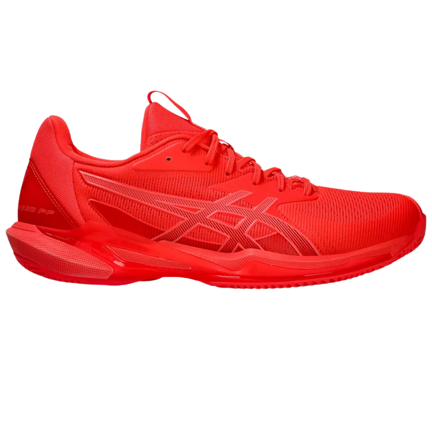 Asics Solution Speed FF 3 Clay Herringbone Mens Tennis Shoes - Flash Red/Blazing Coral