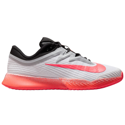 Nike Vapor Pro 3 Hard Court Womens Tennis Shoes - White/Hot Lava-Wolf Grey
