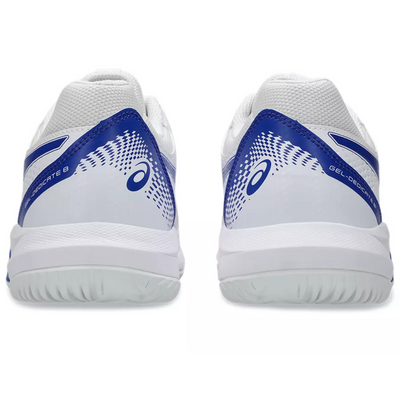 Asics Gel Dedicate 8 Hard Court Mens Tennis Shoes - White/Dark Cobalt