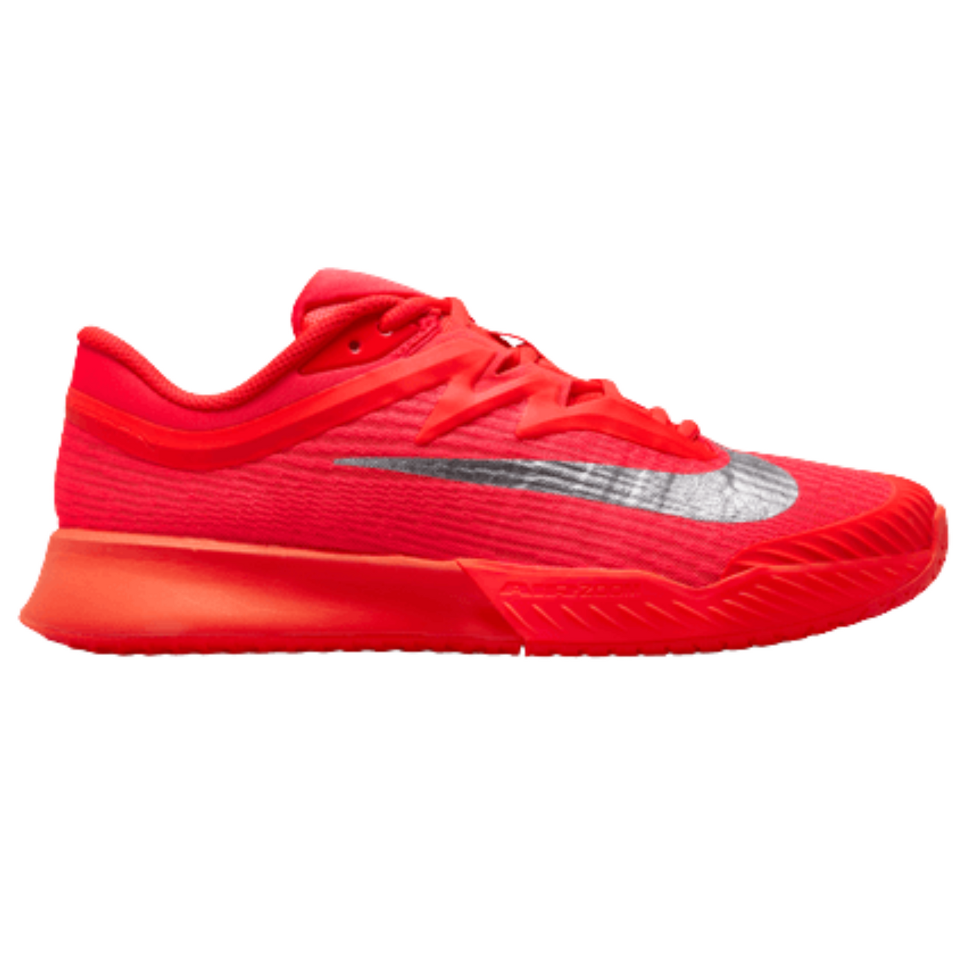 Nike Zoom Vapor Pro 3 Premium Womens Hard Court Tennis Shoes - Bright Crimson/Metallic Silver
