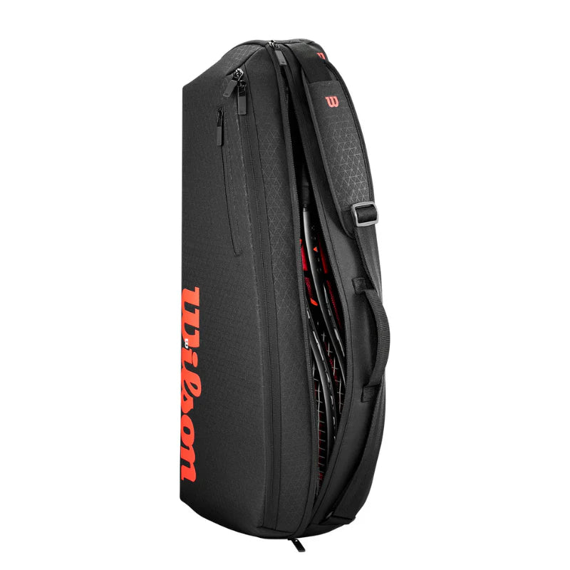 Wilson V3 3Pack Racquet Bag - Black/Infrared