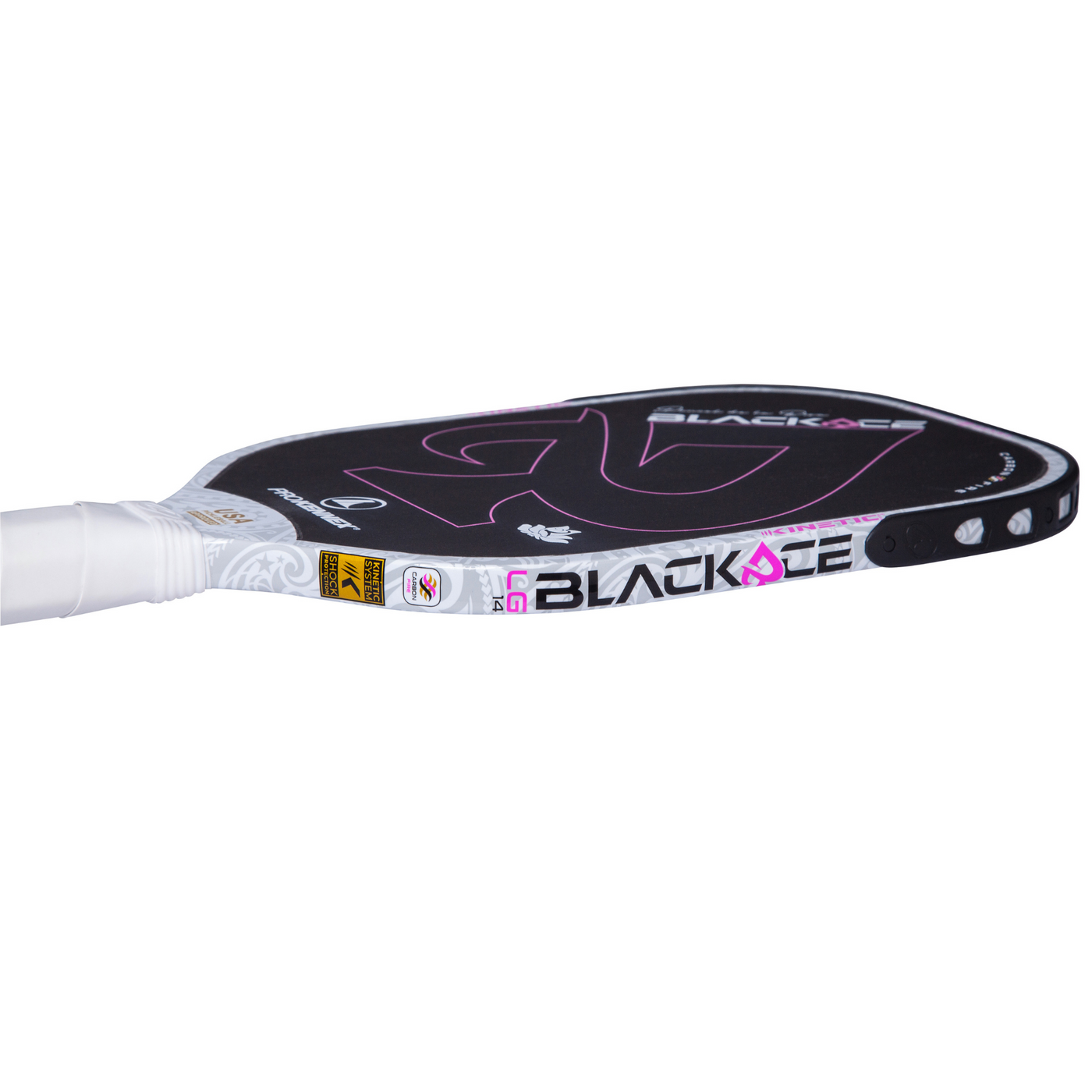 ProKennex Kinetic Black Ace LG 14 Pickleball Paddle - White