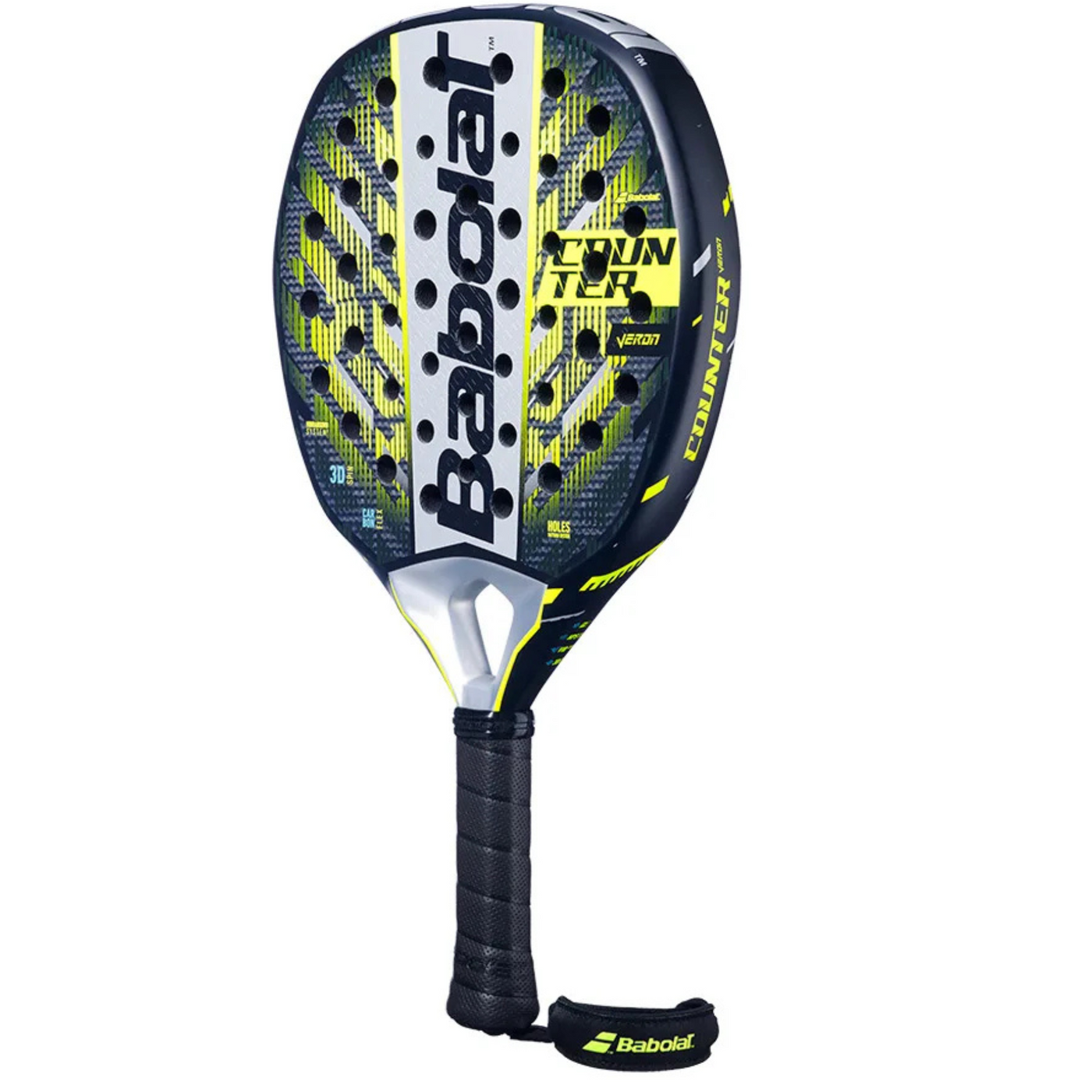 Babolat Counter Veron 2.5 2025 Padel Racquet  - Black/Yellow