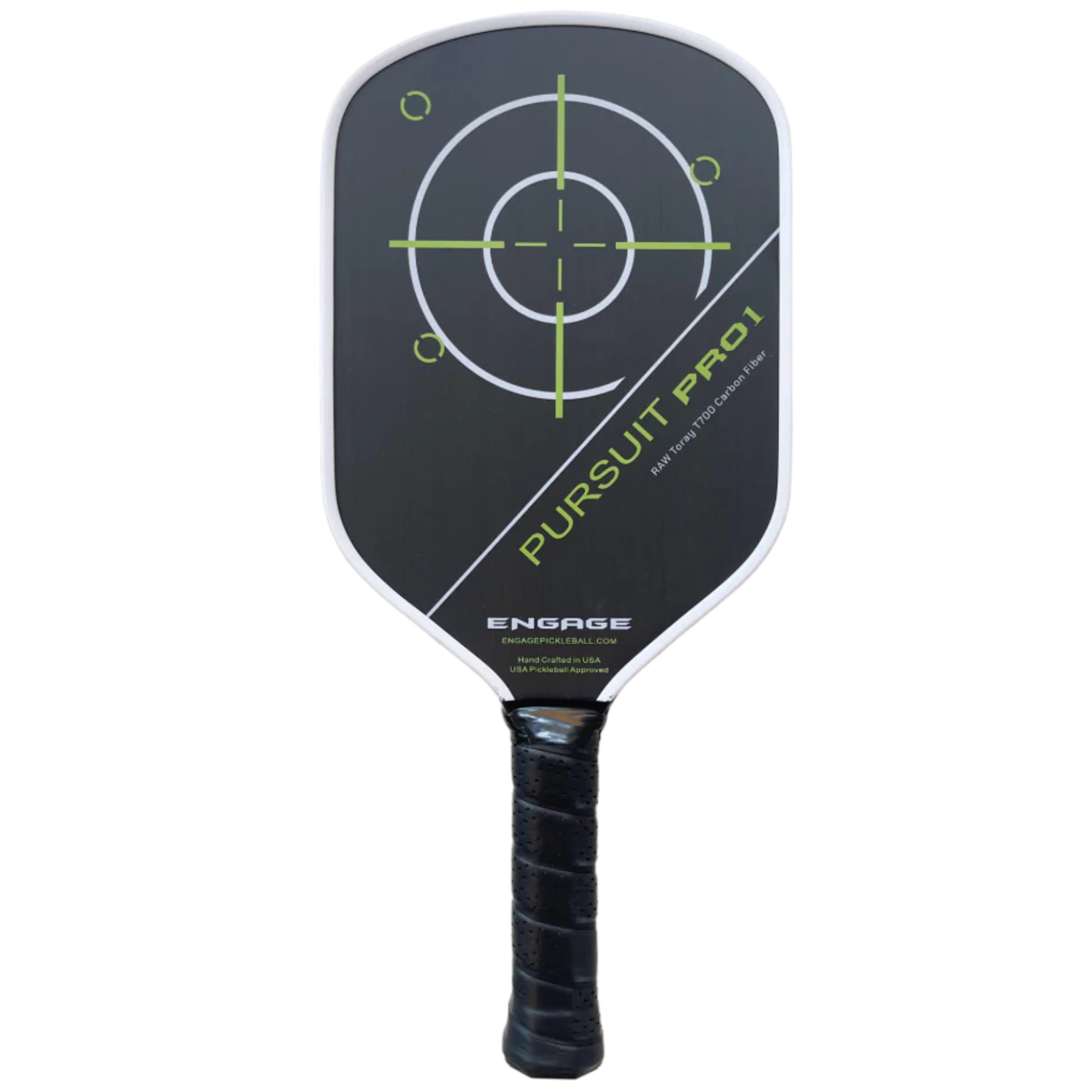 Engage Pursuit Pro 1 Elongated Power Series | Raw T700 Carbon Fiber Pickleball Paddle
