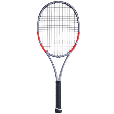 Babolat Pure Strike 18/20 Gen 4 Unstrung Tennis Racquet - Carbon Gray/Neon Red
