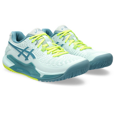Asics Gel Resolution 9 Womens Tennis Shoes -Soothing Sea / Gris Blue
