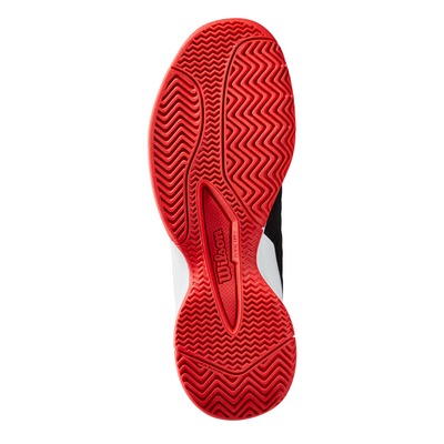 Wilson Rush Junior L Tennis Shoes - Black/White/Red
