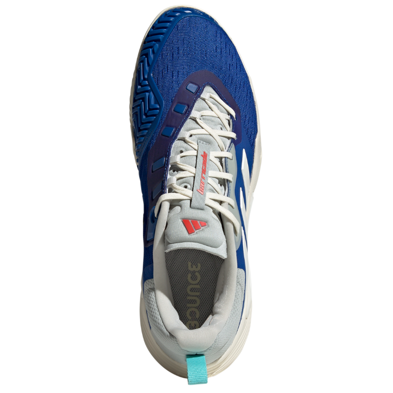 Adidas Barricade Mens Tennis Shoes - Team Royal Blue / Off White / Bright Red