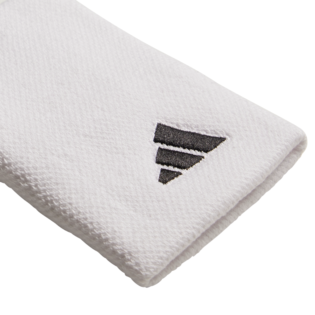 Adidas Tennis Wristband Large - White/White/Black