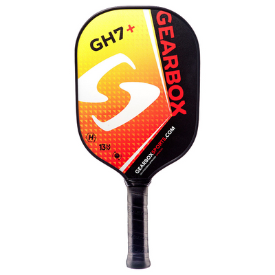 Gearbox GH7 Plus Poly Core Pickleball Paddle  8 oz 4" - Red/Yellow