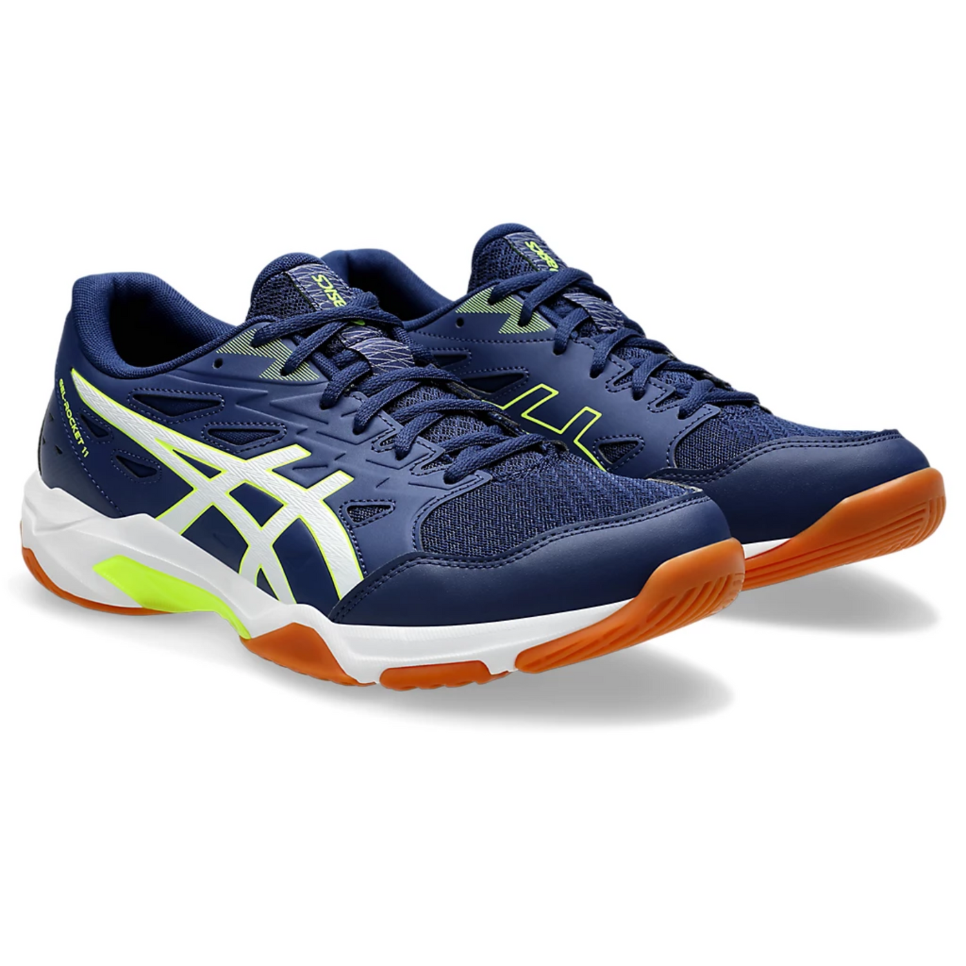 Asics Gel-Rocket 11 Men Tennis Shoes - Blue Expanse/Safety Yellow
