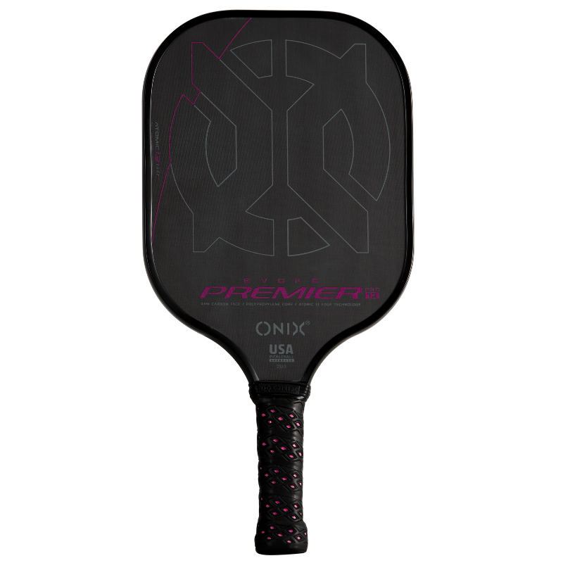 Onix Evoke Premier Pro Raw Carbon Fiber Pickleball Paddle - Pink
