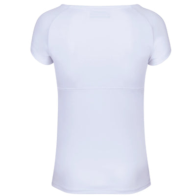 Babolat Play Cap Sleeve Girls Top - White/White