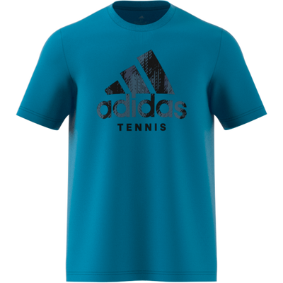 Adidas Graphic Logo Tee - Cat Camo/Sonic Aqua