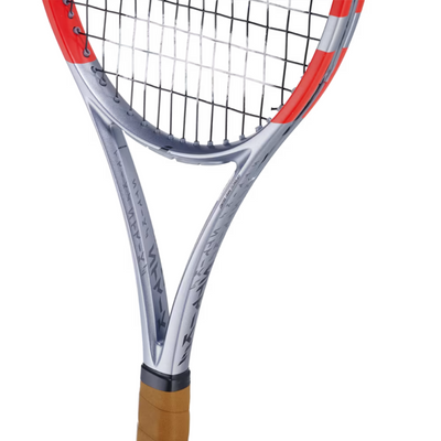 Babolat Pure Strike 97 Gen 4 Unstrung Tennis Racquet - Carbon Gray/Neon Red