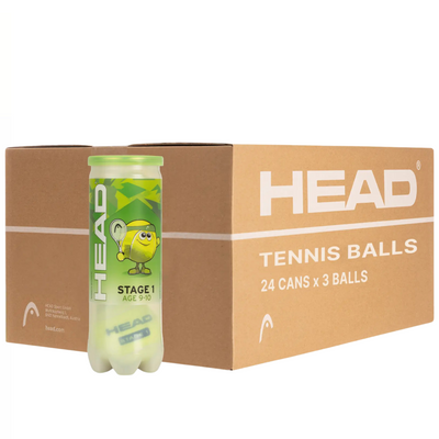 Head Stage 1 Green Tennis Balls Carton - 72 Ball