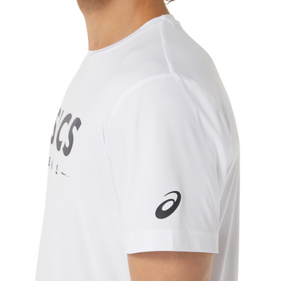 Asics Court Tennis Graphic Men Tee - Brilliant White