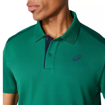 Asics Court Mens Tennis Polo - Jasper Green