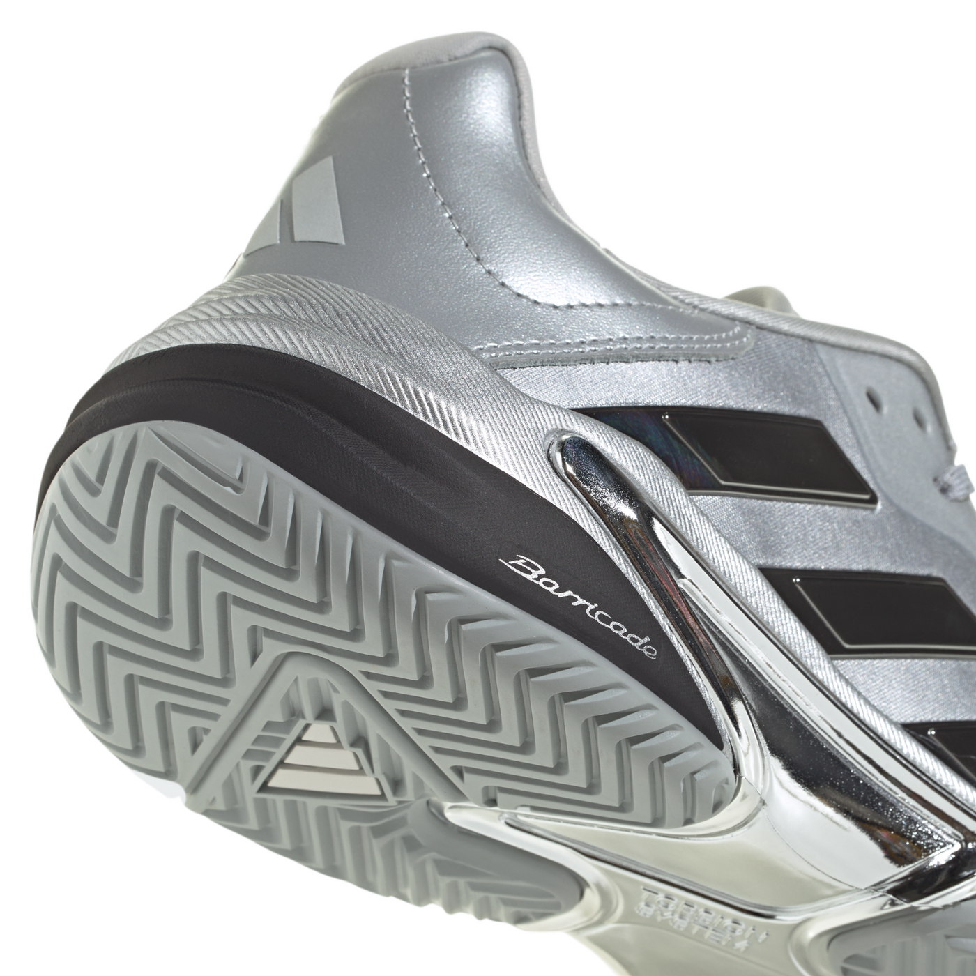 Adidas Barricade 13 Mens Tennis Shoes - Silver Metallic/Dash Grey