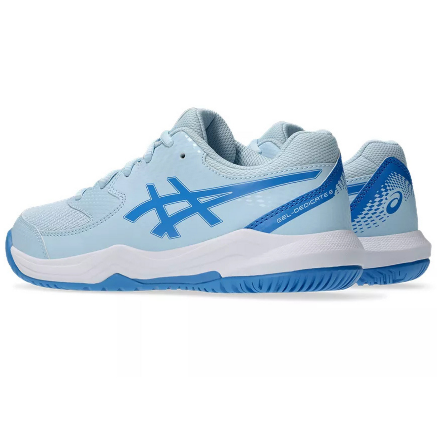 Asics Gel Dedicate 8 GS Junior Tennis Shoes - Light Blue/Blue Coast