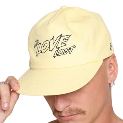 Rallee No Love Lost Baggy Soft Peak One Size Fits Most Tennis Cap - Sand