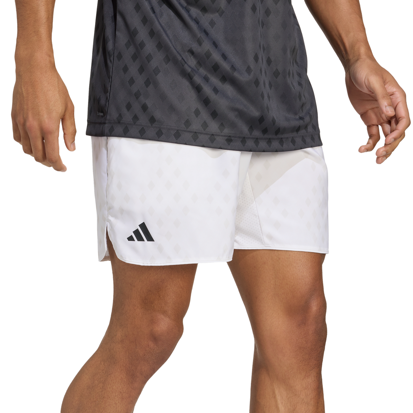 Adidas Club Tennis Climacool Graphic Mens Shorts - White/Dash Grey