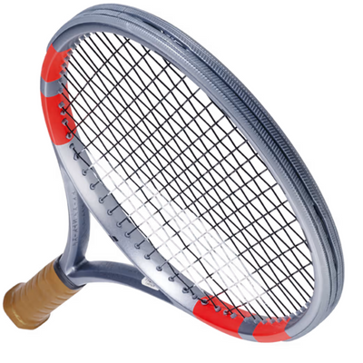 Babolat Pure Strike 97 Gen 4 Unstrung Tennis Racquet - Carbon Gray/Neon Red