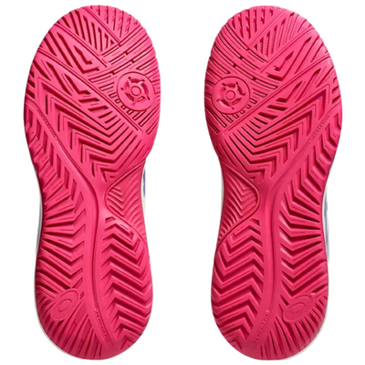 Asics Gel-Dedicate 8 Junior Tennis Shoes - Cream/Dark Cobalt