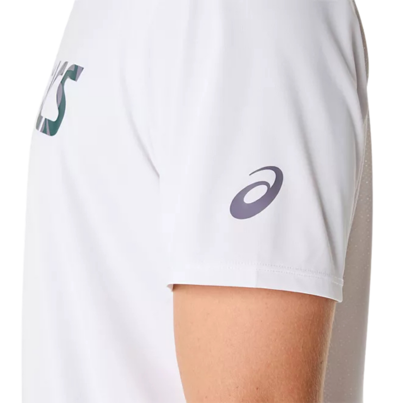 Asics Match Seasonal Graphic Mens Tee - Brilliant White