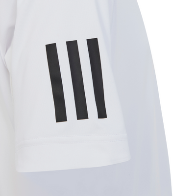 Adidas Club Tennis 3-Stripes Tennis T-Shirt - White/Black