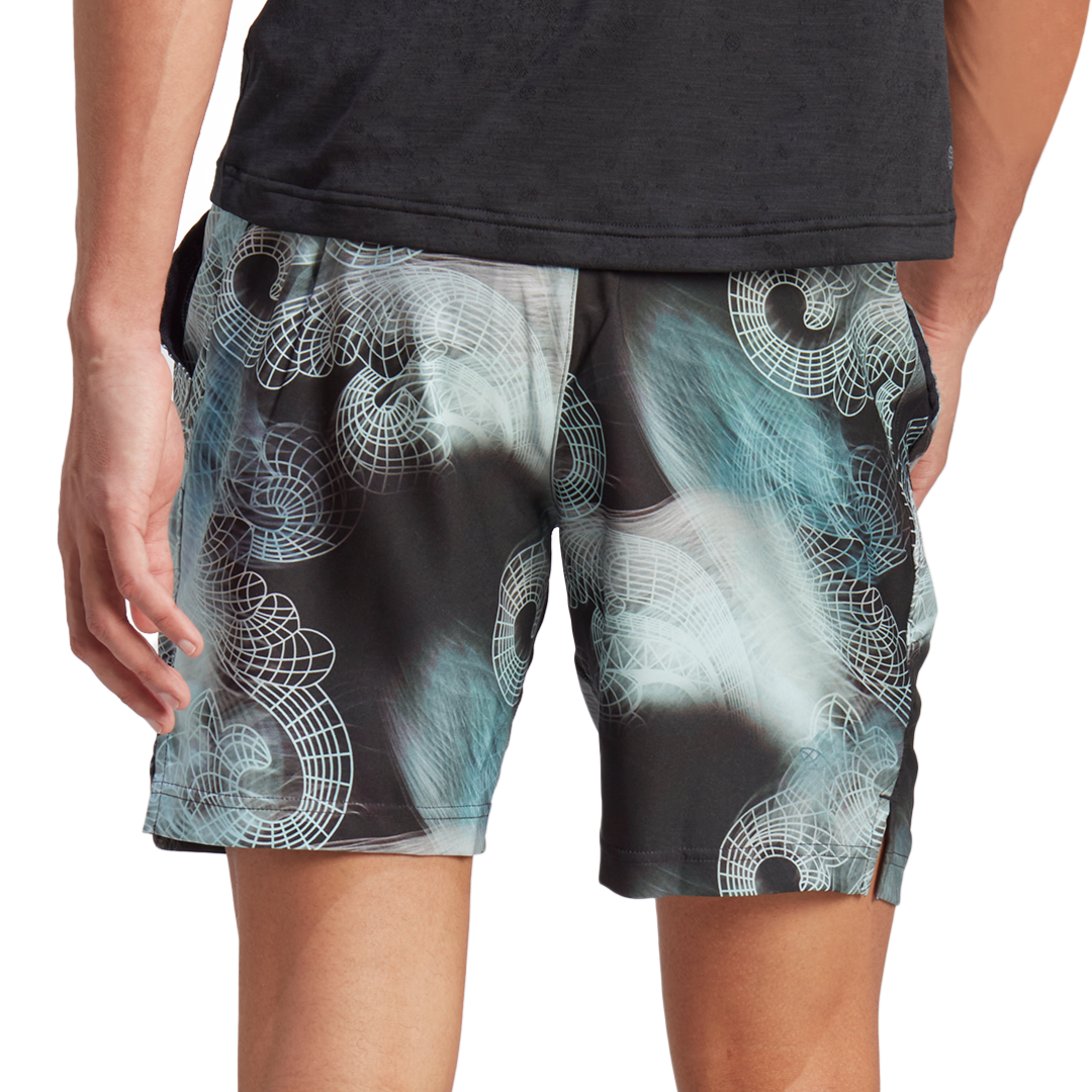 Adidas Tennis Printed AEROREADY Ergo Pro Men Shorts - Black – TennisGear