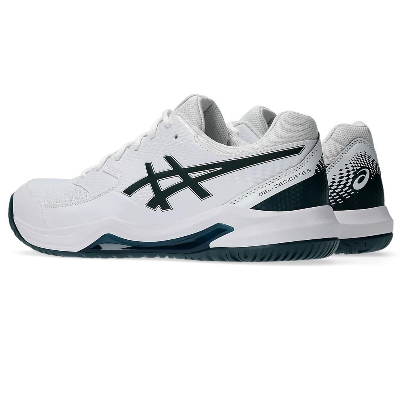 Asics Gel-Dedicate 8 Tennis Shoes – White/Saxon Green