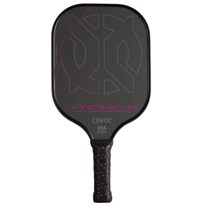 Onix Evoke Premier Pro Raw Carbon Fiber Pickleball Paddle - Pink