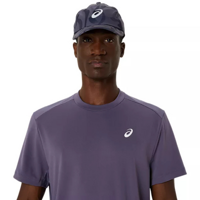 Asics Court SS Mens Tennis Top - Greyish Purple