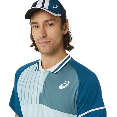 Asics Men Match Polo Shirt - Aquamarine