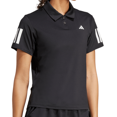 Adidas Club Tennis Climacool 3-Stripes Polo Womens Shirt - Black