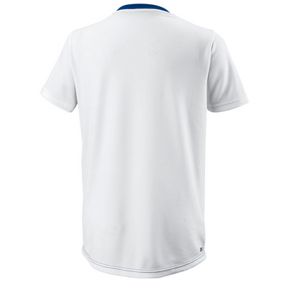 Wilson Boys Team II Triangle Crew Tennis Shirt - Blue/White