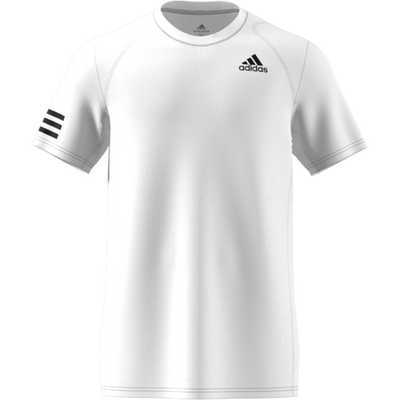 Adidas Club 3-Stripe Tennis T-Shirt - White/Black