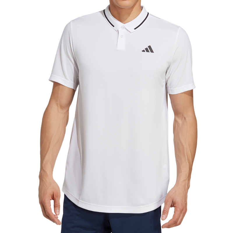 Adidas Club Tennis Piqué Polo Tennis Shirt - Black/White